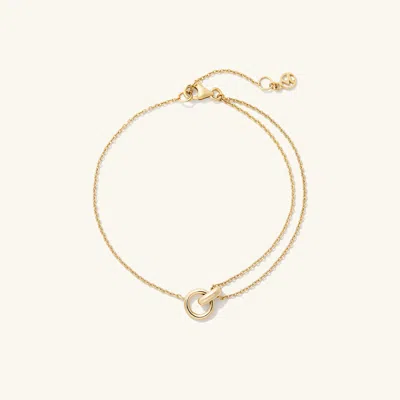 Mejuri Linked Bracelet In Yellow