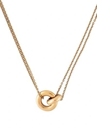 Pre-owned Mejuri Linked Pendant Necklace, 18" In Multi