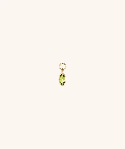 Mejuri Marquise Gemstone Hoop Charm