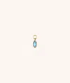 Mejuri Marquise Gemstone Hoop Charm