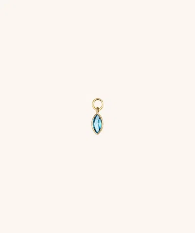 Mejuri Marquise Gemstone Hoop Charm