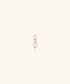 Mejuri Marquise Gemstone Hoop Charm