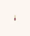 Mejuri Marquise Gemstone Hoop Charm