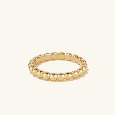 Mejuri Metallic Sphere Ring In Yellow