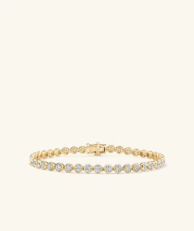 Mejuri Micro-pavé Diamond Rivière Bracelet In Gold