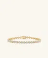 Mejuri Micro-pavé Diamond Rivière Bracelet In White