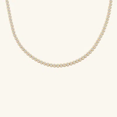Mejuri Micro-pavé Diamond Rivière Choker In White