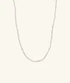 Mejuri Micro Pearl Necklace In White