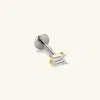 Mejuri Mini Baguette Stud