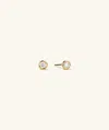 Mejuri Mini Bezel Round Lab Grown Diamond Studs