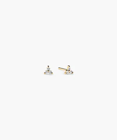 Mejuri Mini Lotus Diamond Studs