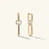 Mejuri Mixed Convertible Link Earrings In Vermeil