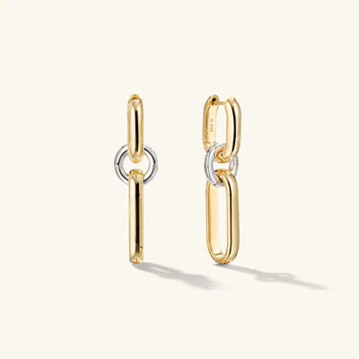 Mejuri Mixed Convertible Link Earrings In Vermeil