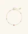 Mejuri Multi Gemstone Station Bracelet