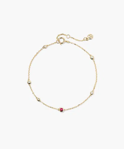 Mejuri Multi Gemstone Station Bracelet