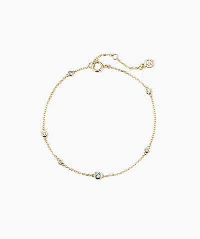 Mejuri Multi Gemstone Station Bracelet