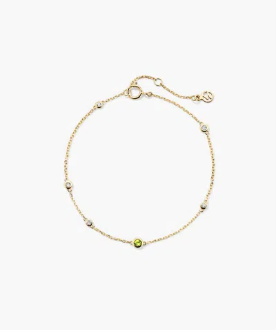 Mejuri Multi Gemstone Station Bracelet