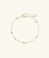 Mejuri Multi Gemstone Station Bracelet In White