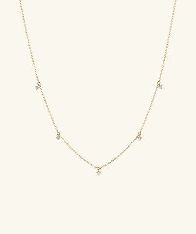 Mejuri Multi Station Diamond Necklace In Yellow
