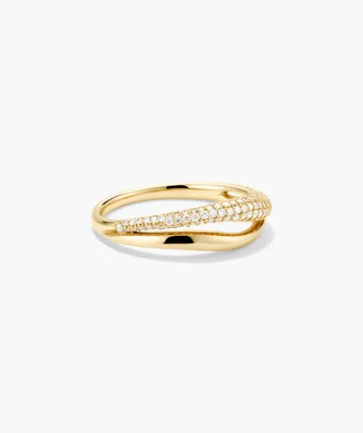 Mejuri Open Dôme Pavé Ring In Gold
