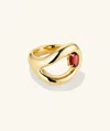 Mejuri Organic Dôme Curve Gemstone Ring