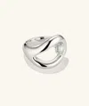 Mejuri Organic Dôme Curve Gemstone Ring
