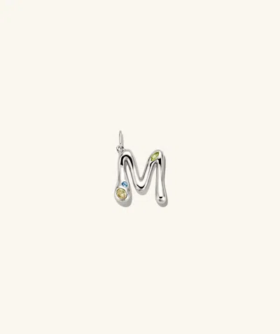 Mejuri Organic Dôme Liquid Letter Pendant
