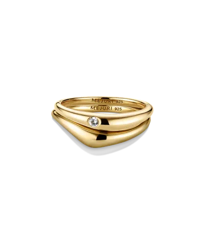 Mejuri Organic Dôme Nesting Ring Set In White