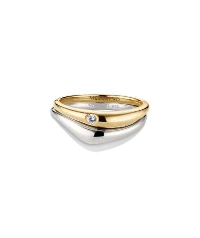 Mejuri Organic Dôme Nesting Ring Set In White