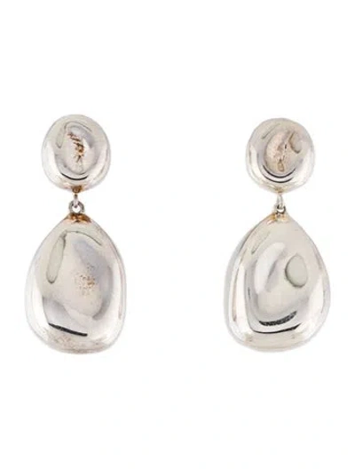 Pre-owned Mejuri Organic Dome Pebble Drop Earrings In Multicolor