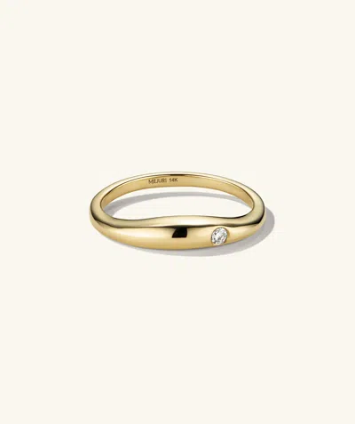 Mejuri Organic Dôme Thin Nesting Ring In White