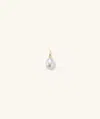 Mejuri Organic Pearl Charm In White