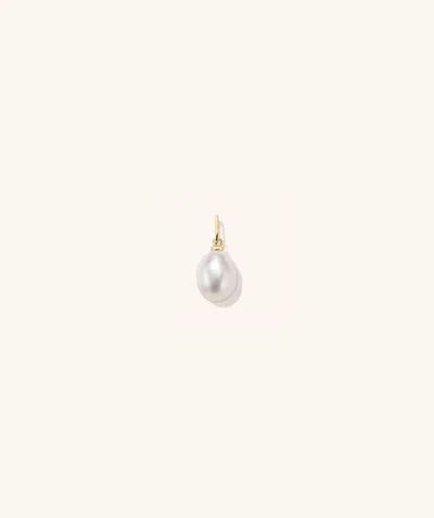 Mejuri Organic Pearl Charm In White