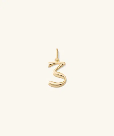 Mejuri Oversized Number Charm