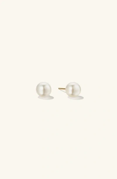 Mejuri Oversized Pearl Stud Earrings By