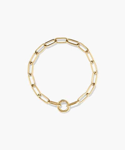 Mejuri Paperclip Chain Charm Bracelet