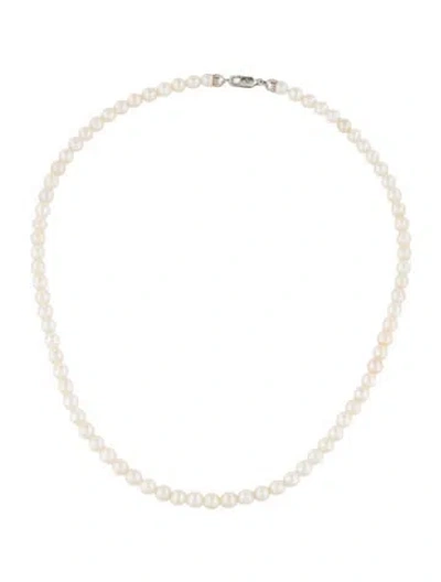 Pre-owned Mejuri Paradigm Pearl Necklace, 18" In Multicolor