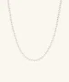 Mejuri Paradigm Pearl Necklace In White