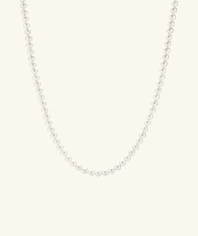 Mejuri Paradigm Pearl Necklace In White