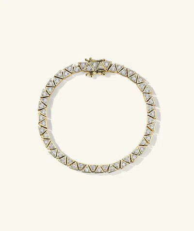 Mejuri Patra Diamond Tennis Bracelet In White