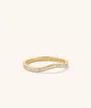 Mejuri Pavé Diamond Nesting Band In White