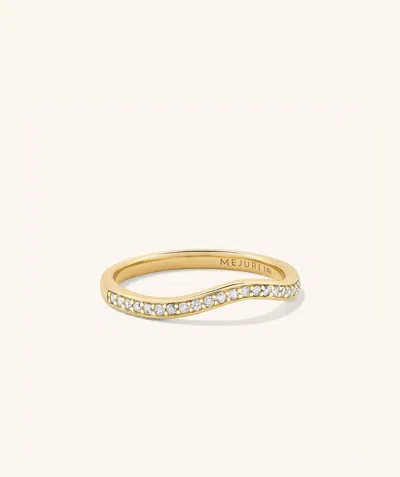 Mejuri Pavé Diamond Nesting Band In White