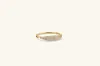 Mejuri Pavé Diamond Slim Signet In White
