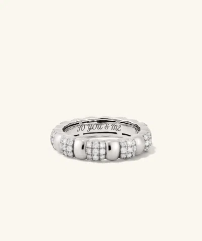 Mejuri Pavé Diamond Soft Charlotte Ring In Metallic