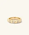 Mejuri Pavé Diamond Soft Charlotte Ring In White