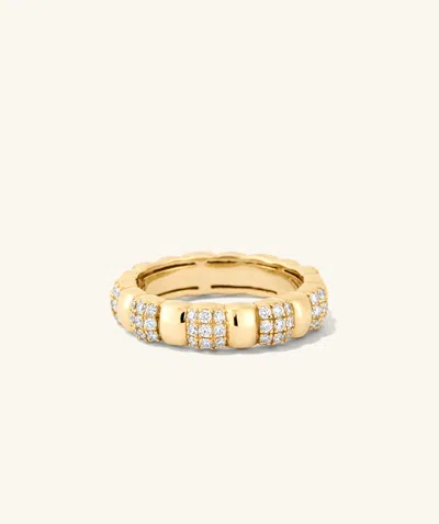 Mejuri Pavé Diamond Soft Charlotte Ring In White