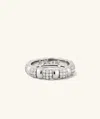 Mejuri Pavé Diamond Soft Charlotte Ring In White