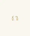 Mejuri Pave Diamond X Studs In Yellow