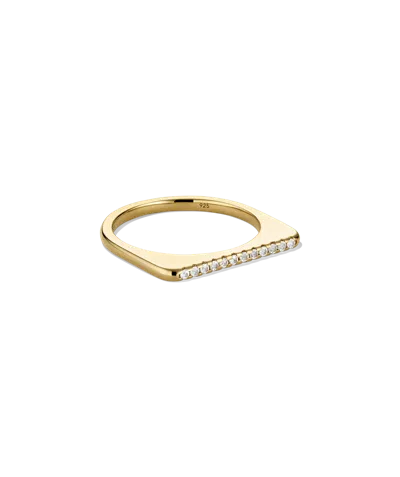 Mejuri Pavé Puzzle Stacking Ring In White