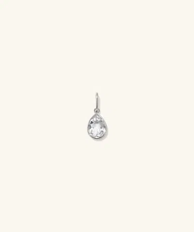 Mejuri Pear Pendant In White